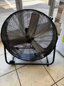 Industrial Floor Drum Fan 30 inch with castor wheels