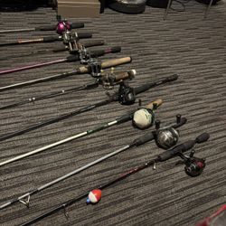 14 Fishing Rods And Reels