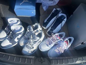 Jordans 13s, 1s, 4s, and dunks Sz 11 will do deal 4 all