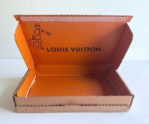 Authentic Louis Vuitton Orange Groom Collector’s Presentation Shipping Box Logo