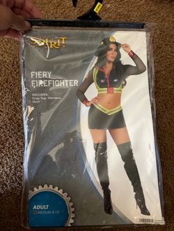 Spirit Fiery Firefighter Halloween Costume Medium