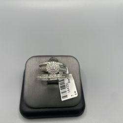 925 Real Silver Diamond Trio Set 