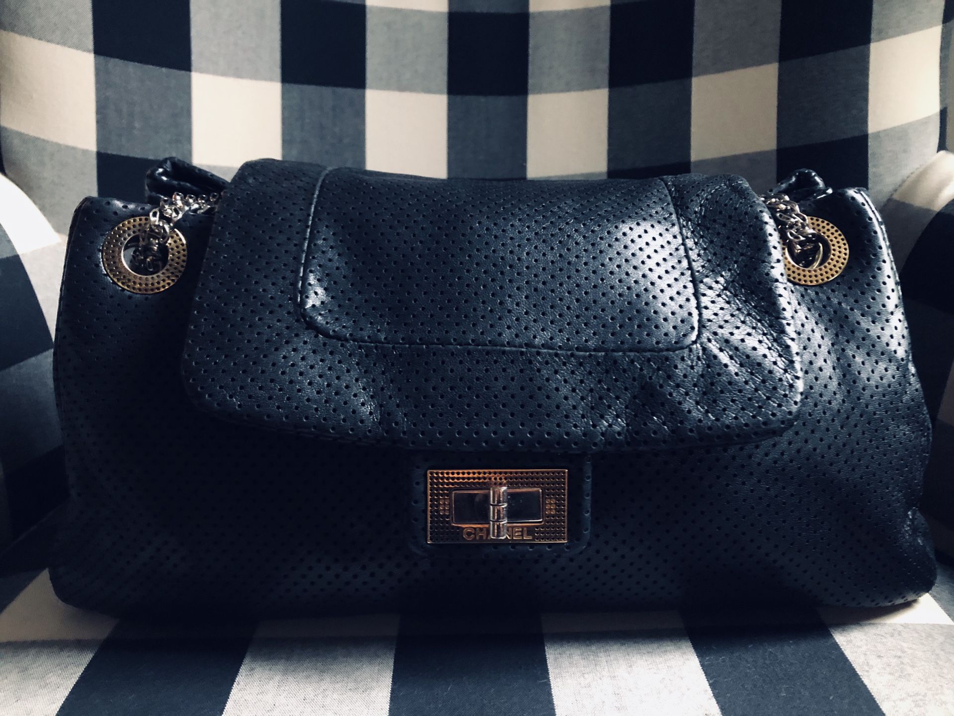 Chanel Classic Flap Perforated Leather Bag