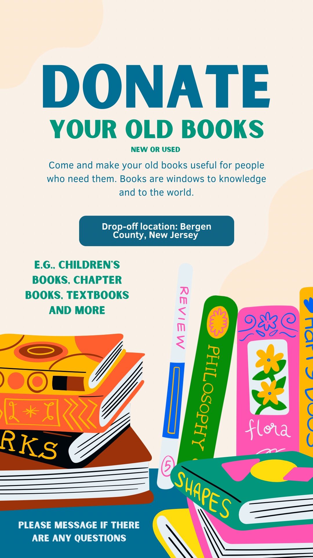 Donate Your Old / New / Used Books Here!