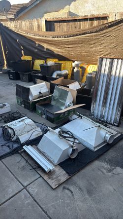 Grow lights filters fans nets ducting more