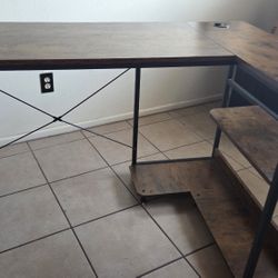 L shape Computer gaming desk