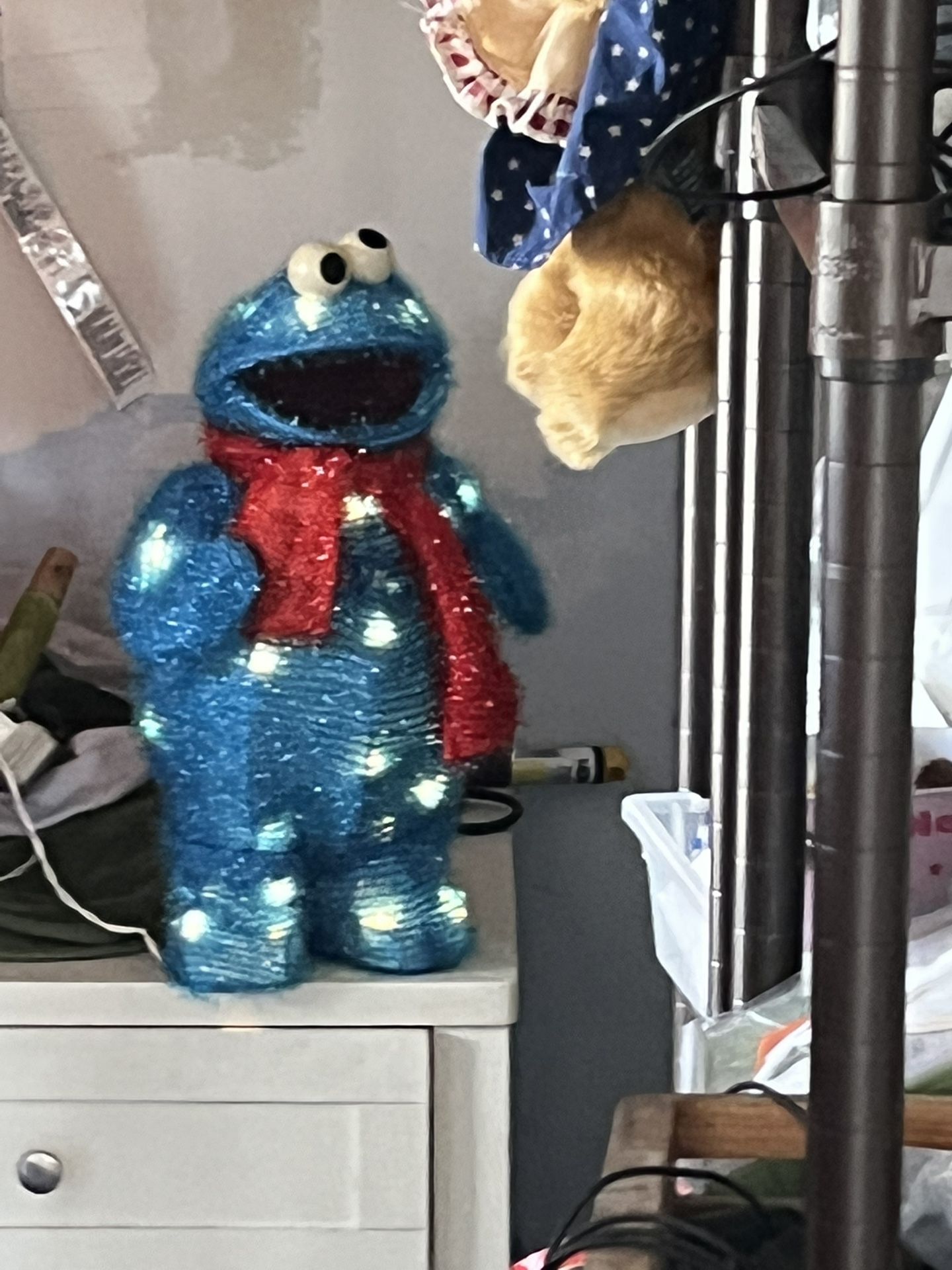 Cookie Monster Tinsel Christmas Decoration