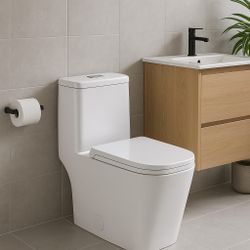 New Toilet.                                                         Bathroom Vanity 