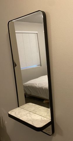 Marble Shelf Wall Mirror