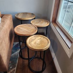 Wooden End Tables Varying Sizes