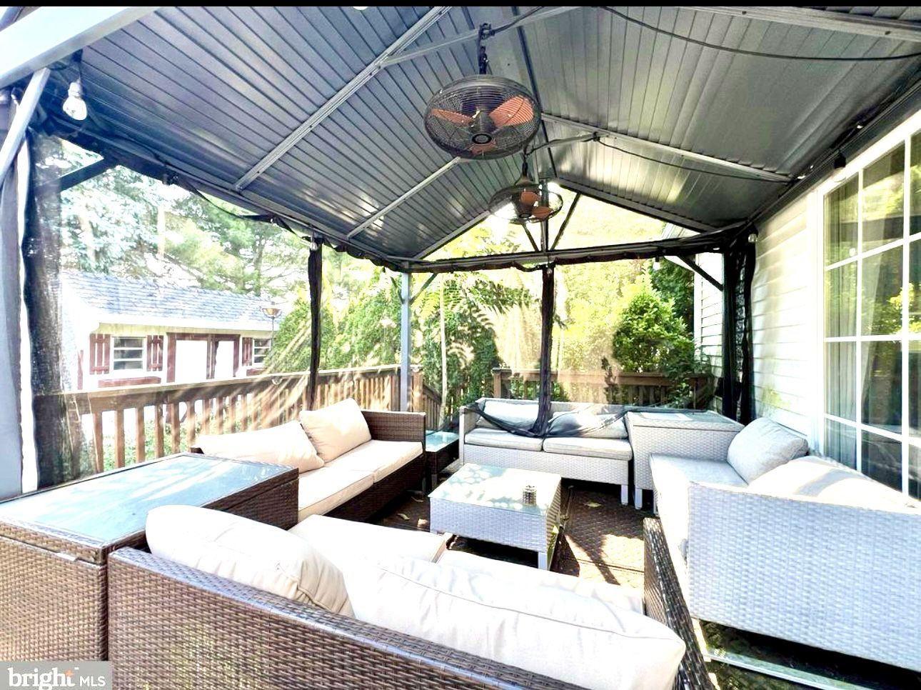 10-ft x 10-ft Square Light Gray Metal Steel Roof Gazebo 