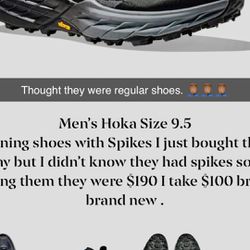 Hoka Size 9.5 Spikes