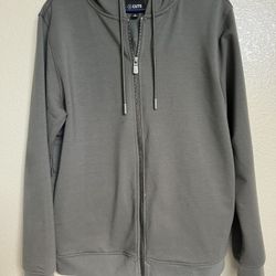 Cuts Men's Clothing Hyperloop Full Zip Hoodie Sweatshirt Jacket Sage Gray Size Medium