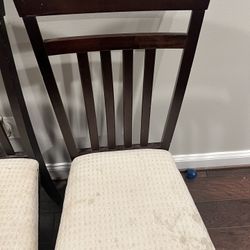 4 Wooden chairs