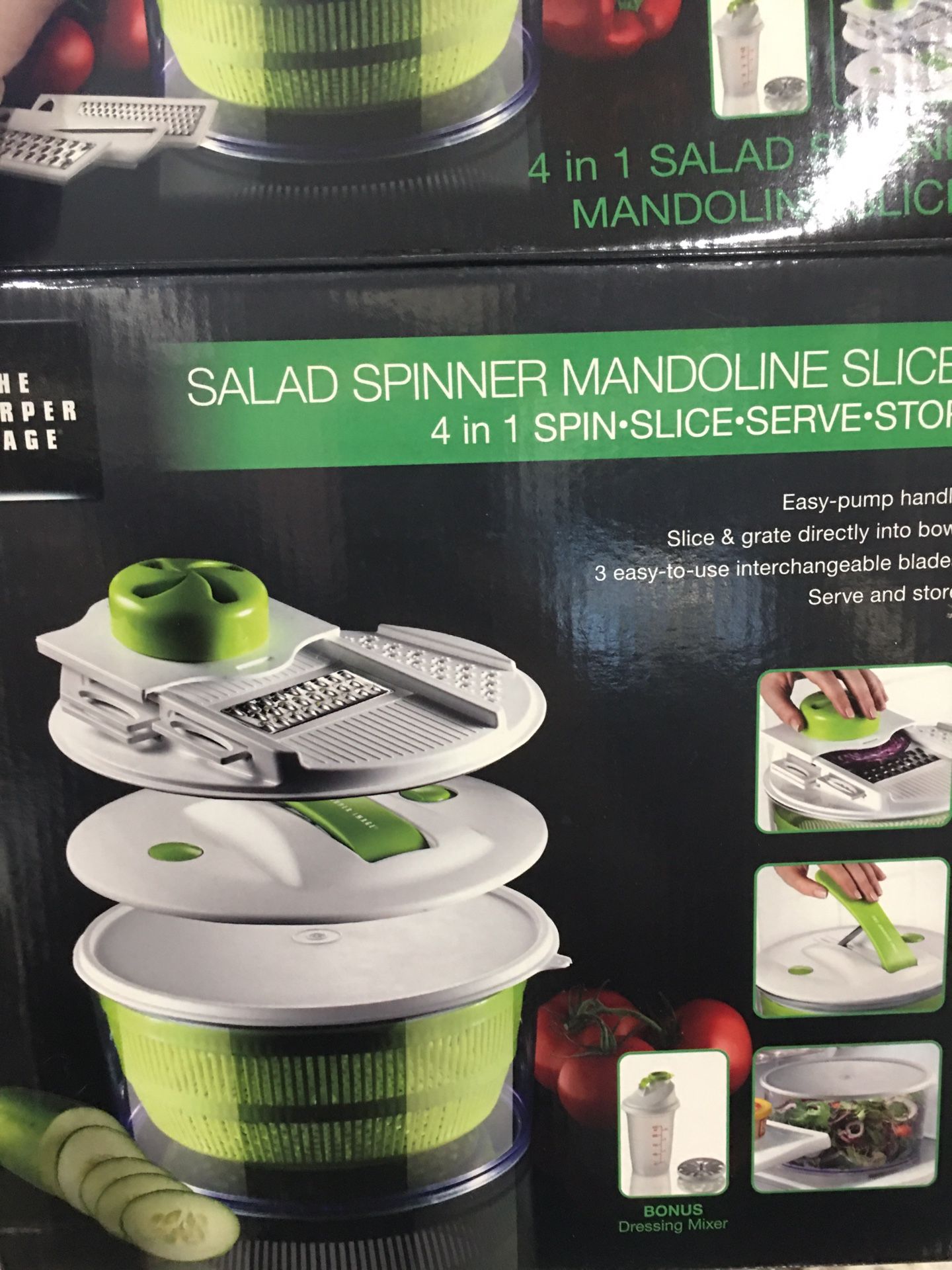 Sharper Image Salad Spinner with Mandolin