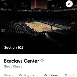 Tonight!!  2 Tickets Nets V Orlando  Sec 102 Row 9