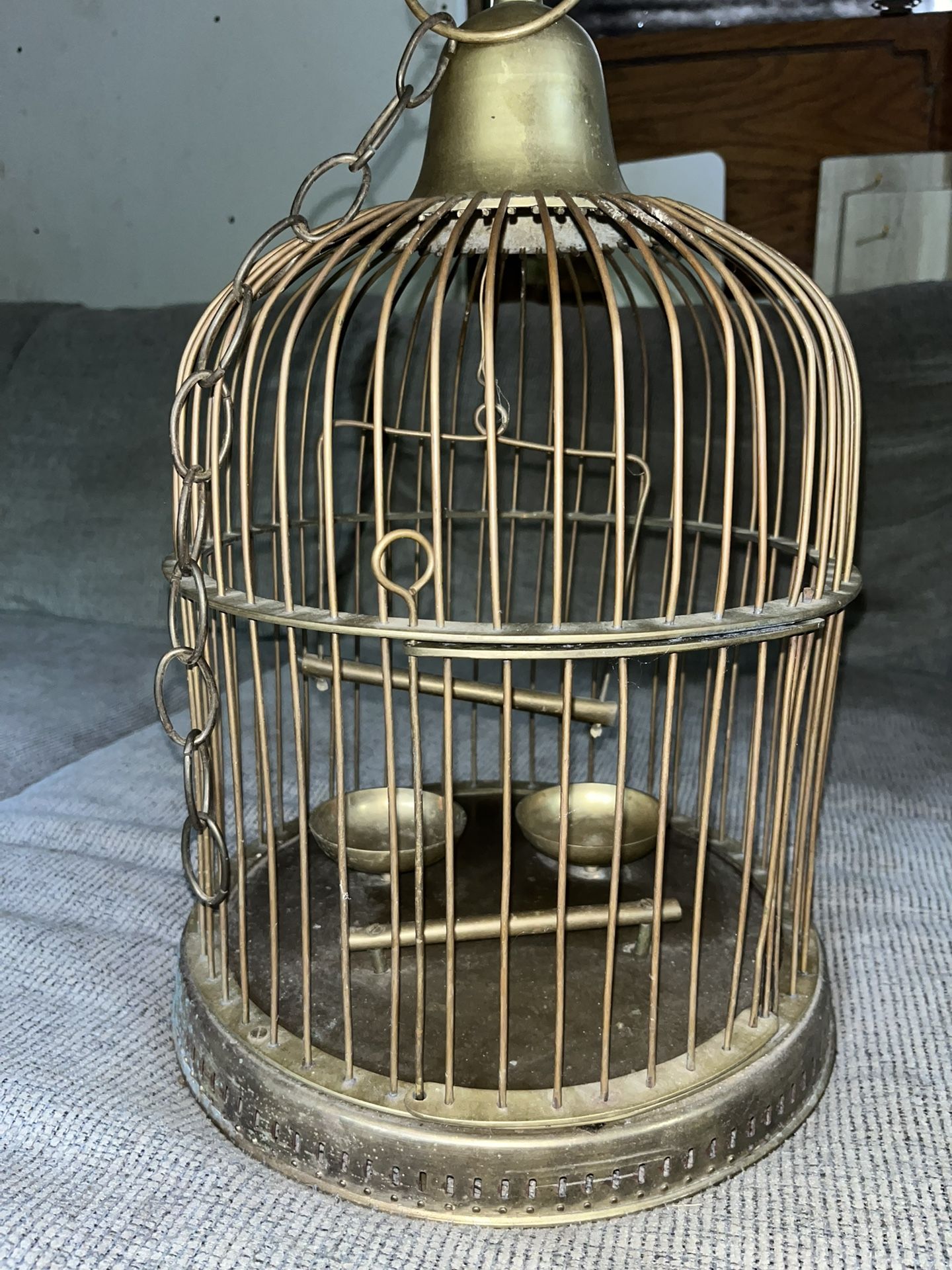 Brass Vintage Bird Cage