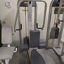 Star trac lat pull down / seated row gym equipment exercise fitness weight machine