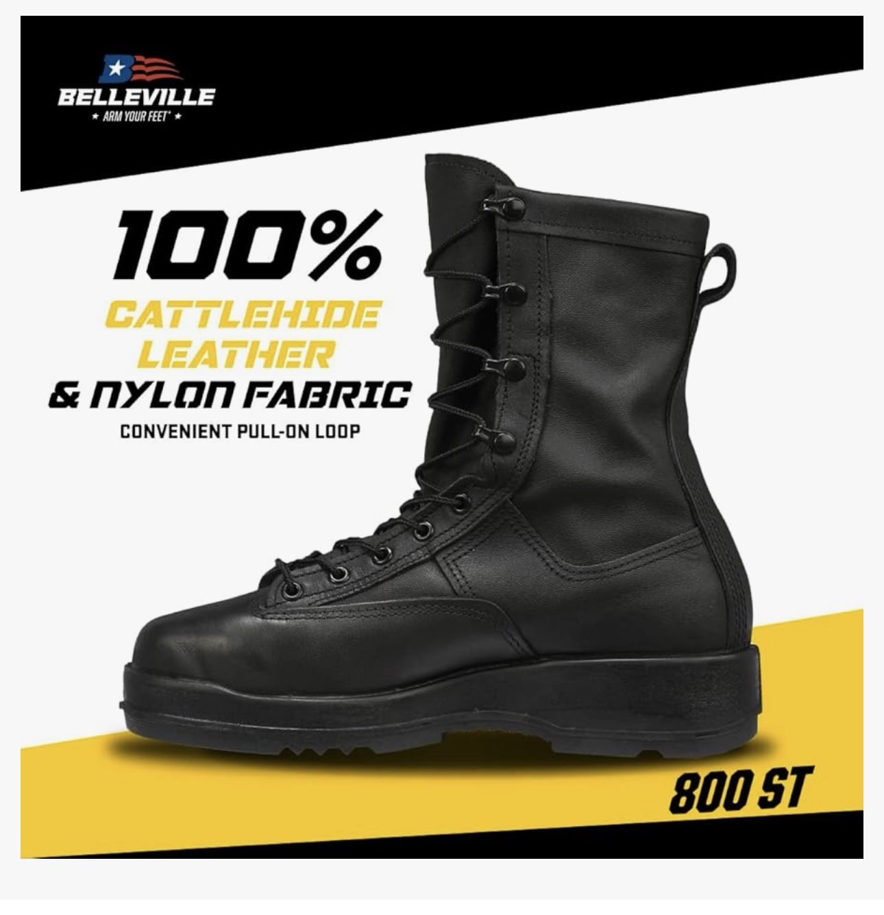 Men’s Flight Waterproof Steel Toe Military Boots