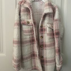 Juniors Plaid Shacket