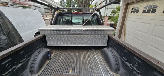 Truck Bed Tool Box, Heavy Duty Aluminum Truck Storage Organizer for Pickup Truck Bed