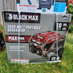 3600 Black Max Generator 