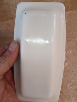 Vintage pyrex 1/4 lb. Butter dish  old town blue