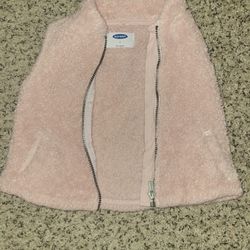 2T Blush Fleece Vest