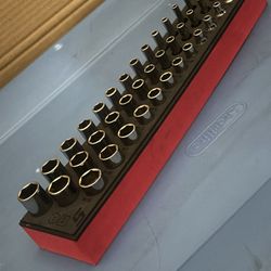 Snap-on Tools 39 pc 1/4" Drive 6-Point SAE Socket Set with PRO-FIT™ Organization (1/8-5/8") (Red)