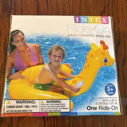 Baby Inflatable Float Ride-on Giraffe Intex Inflatable NEW 