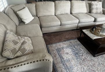 Beige sectional
