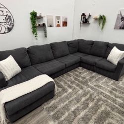 Gray Sectional Couch - Free Delivery 