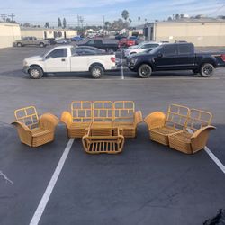 Four Piece Bamboo Living Room / Dinette Set