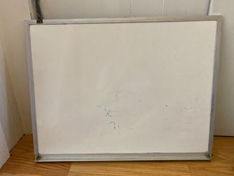 White Dry Erase Board with Shelf
