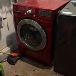 LG Gas Dryer, Red, Pick Up Only $100, H 39”, W 28”, L 27”