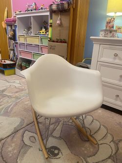 White Rocking Chair Modern 