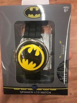 NWT batman spinner LCD watch