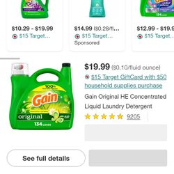 Gain Laundry Soap ($80 For 8)