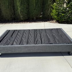 Twin Gray Bed Frame