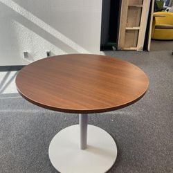 Steelcase Medium Tone Round Lounge Table