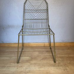 Gold Wire Chair 