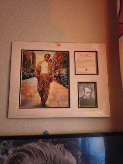 Remember burial and poster of James Dean