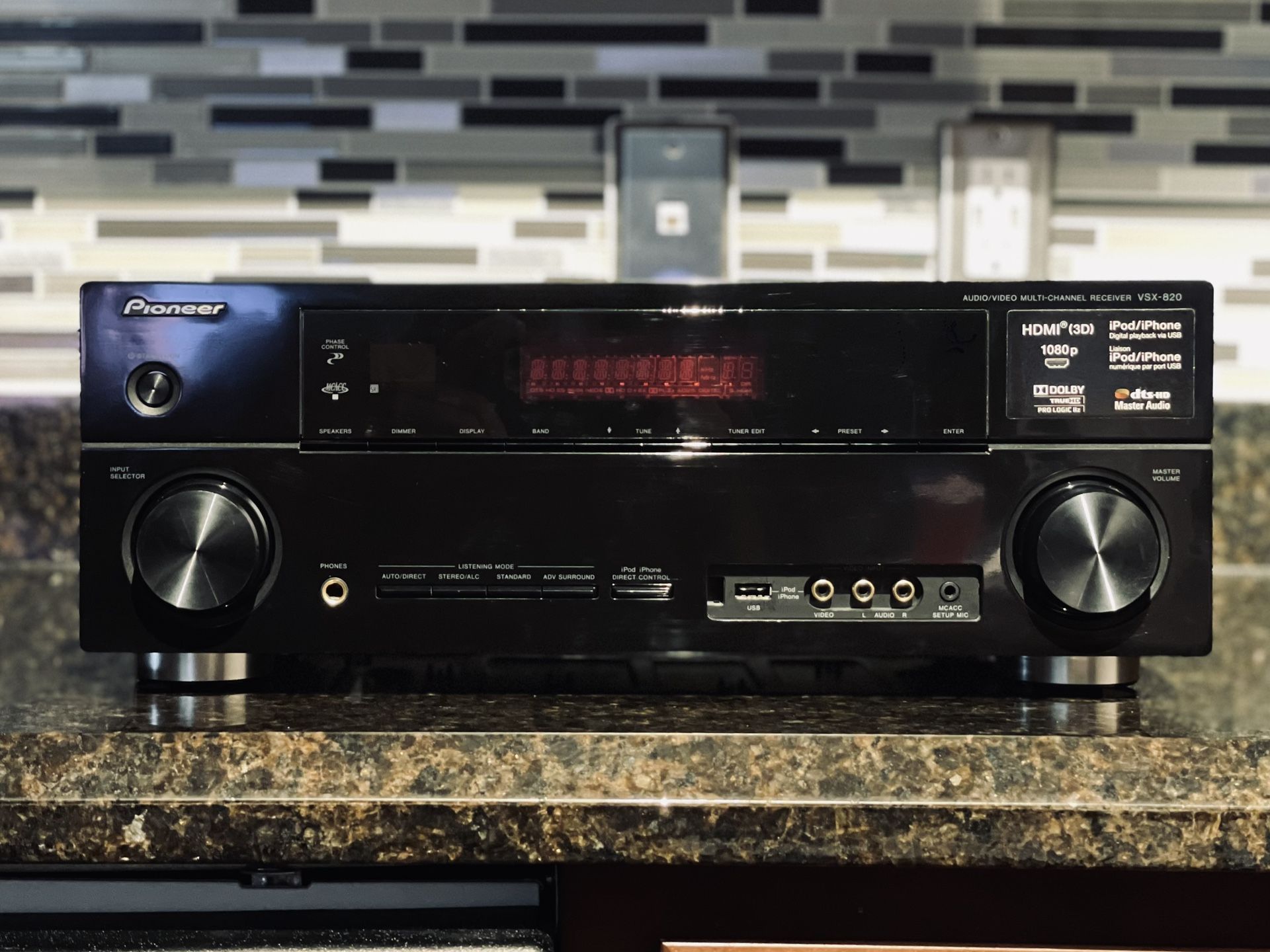 Pioneer VSX-820-K 5.1-Channel A/V Receiver HDMI
