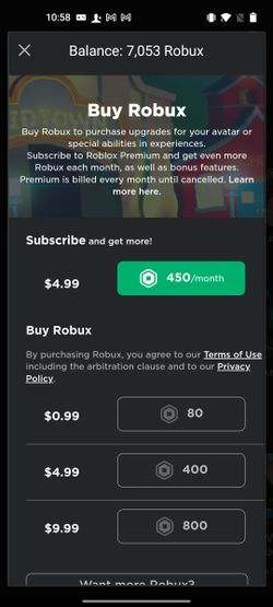 Roblox Robux (7k) for Sale in Queens, NY - OfferUp