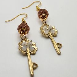Golden Key Earrings 
