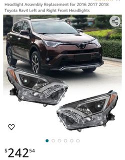 Toyota Rav4 2016 2018 Headlights