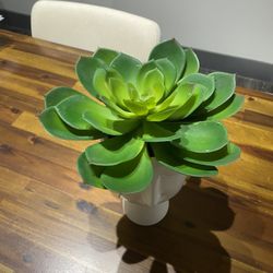 Faux Succulent Vase 