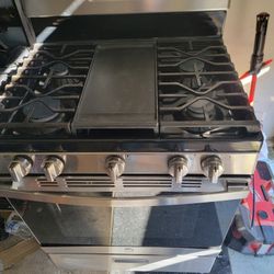 ge gas oven 5 burner big oven 