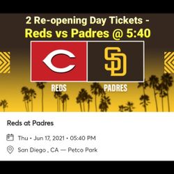 2 Tickets For Thursdays Re-Opening Day - Section 109 Row 36 (Shaded Seats) - Both Seats for $200