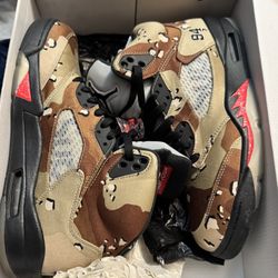Jordan 5 Retro Supreme Desert Camo Size 11